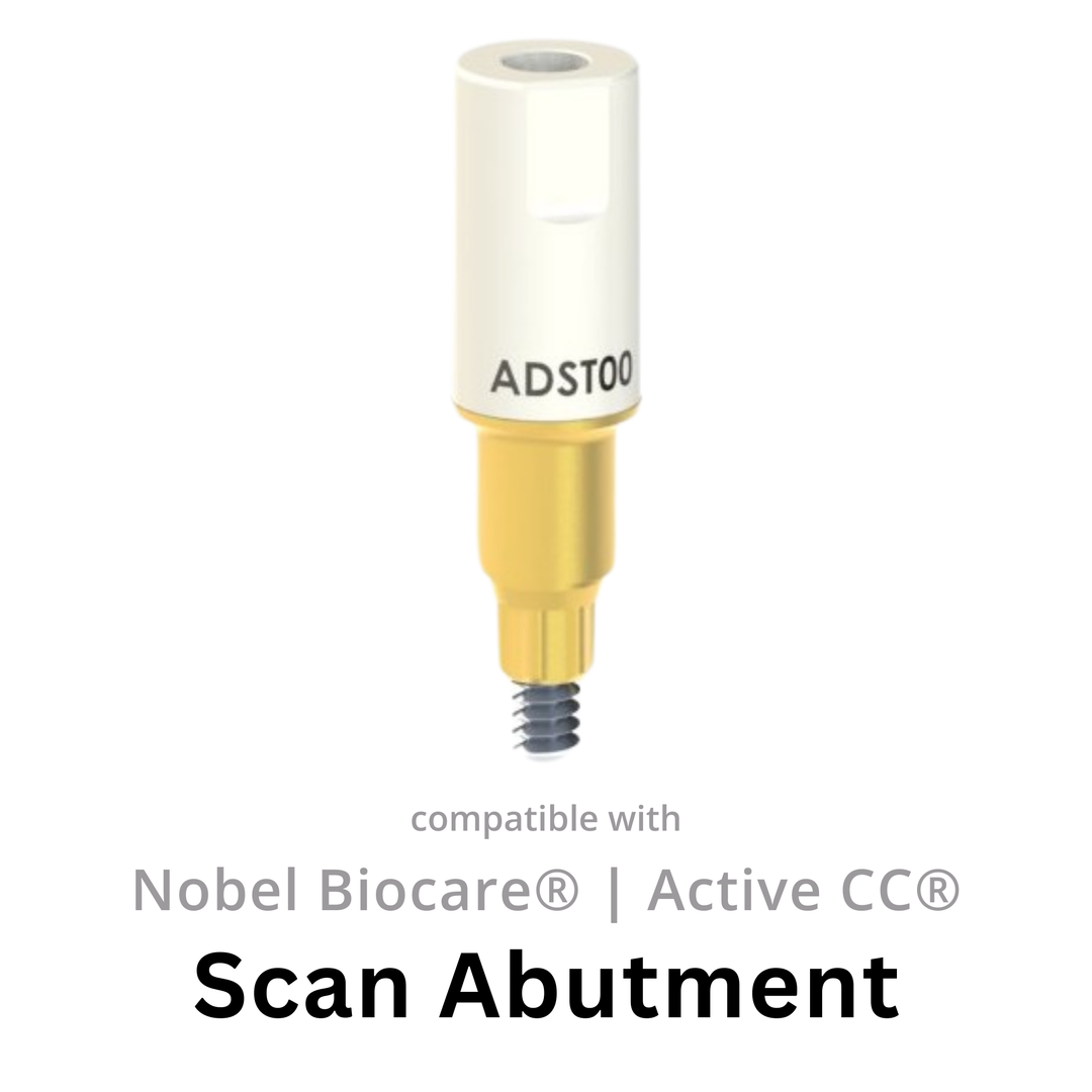 Scan abutment compatible with Nobel Biocare® Nobel Active®