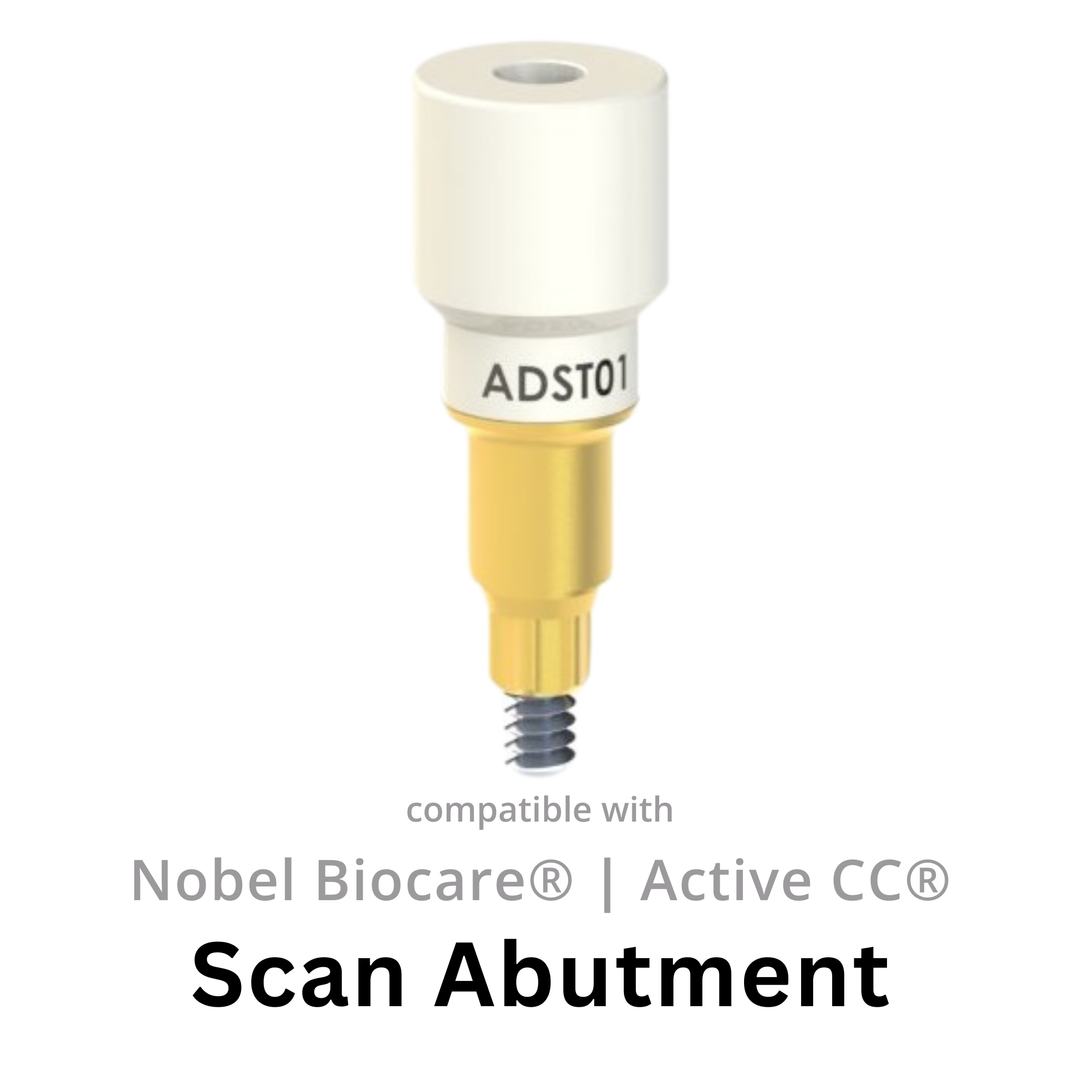 Scan abutment compatible with Nobel Biocare® Nobel Active®
