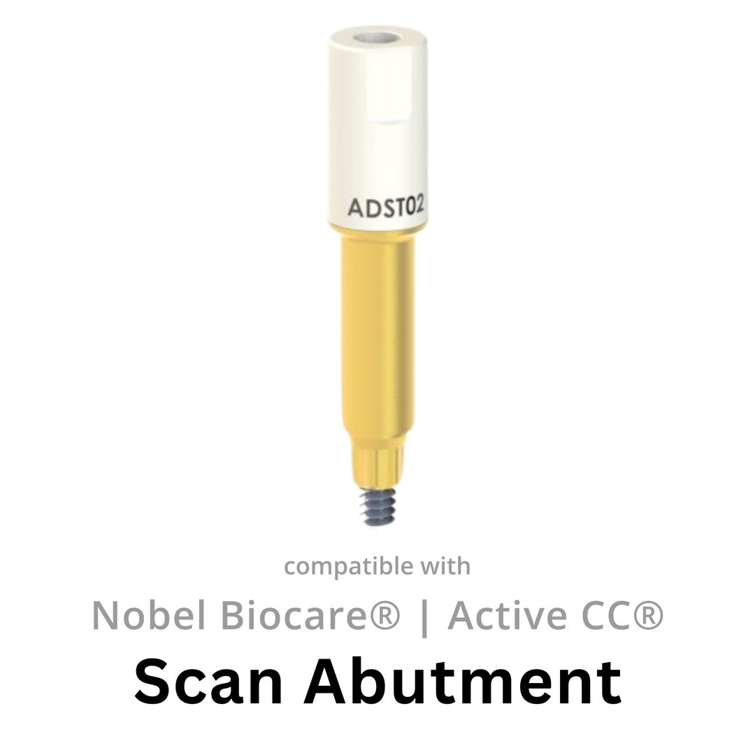 Scan abutment compatible with Nobel Biocare® Nobel Active®