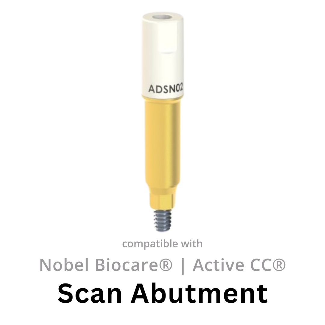 Scan abutment compatible with Nobel Biocare® Nobel Active®