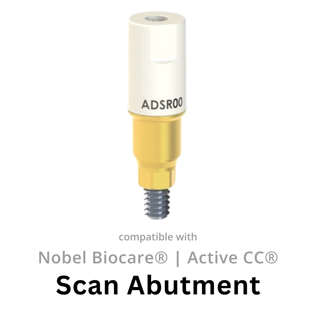 Scan abutment compatible with Nobel Biocare® Nobel Active®