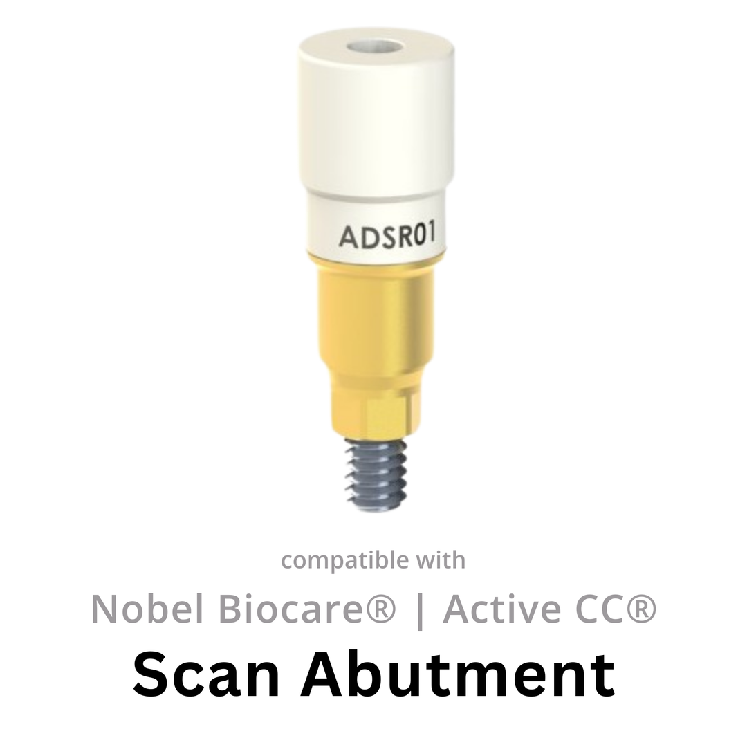 Scan abutment compatible with Nobel Biocare® Nobel Active®