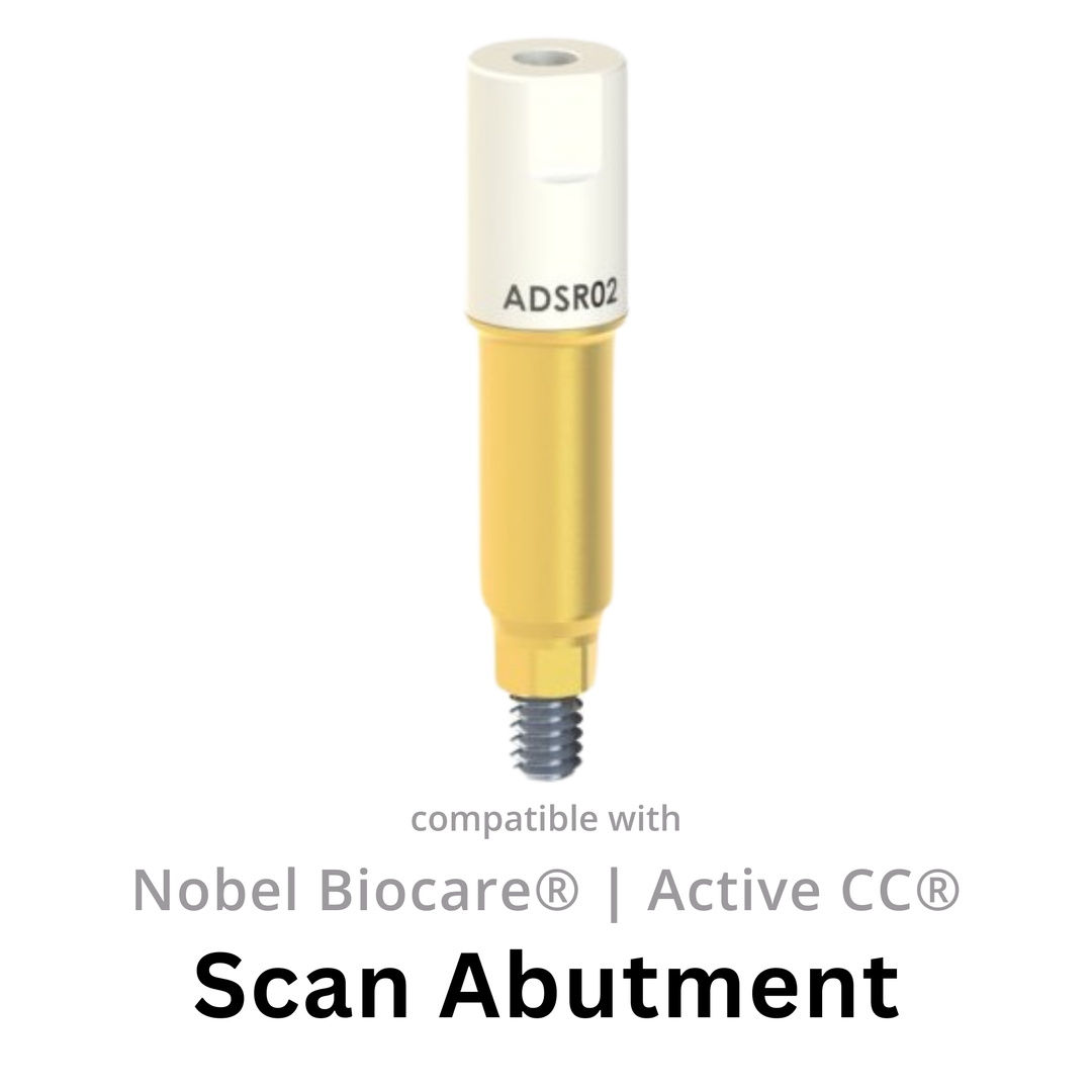 Scan abutment compatible with Nobel Biocare® Nobel Active®