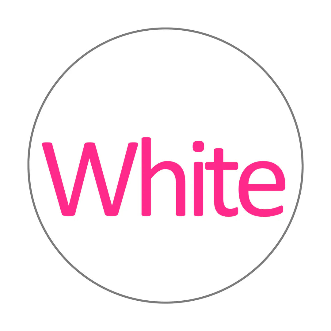 White shade selector for zirconia discs