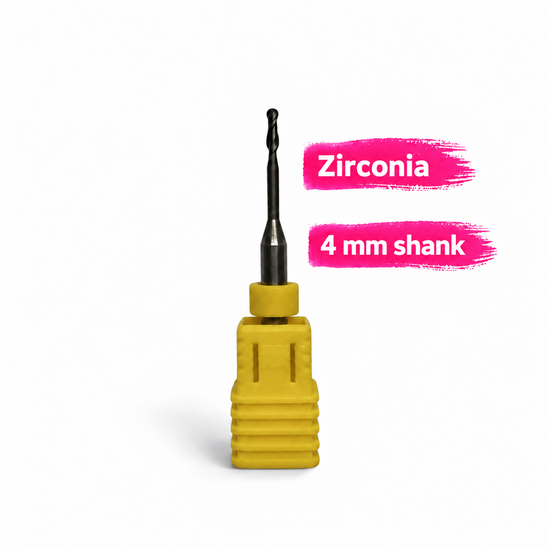 Aidite 4 mm shank zirconia bur for dental milling