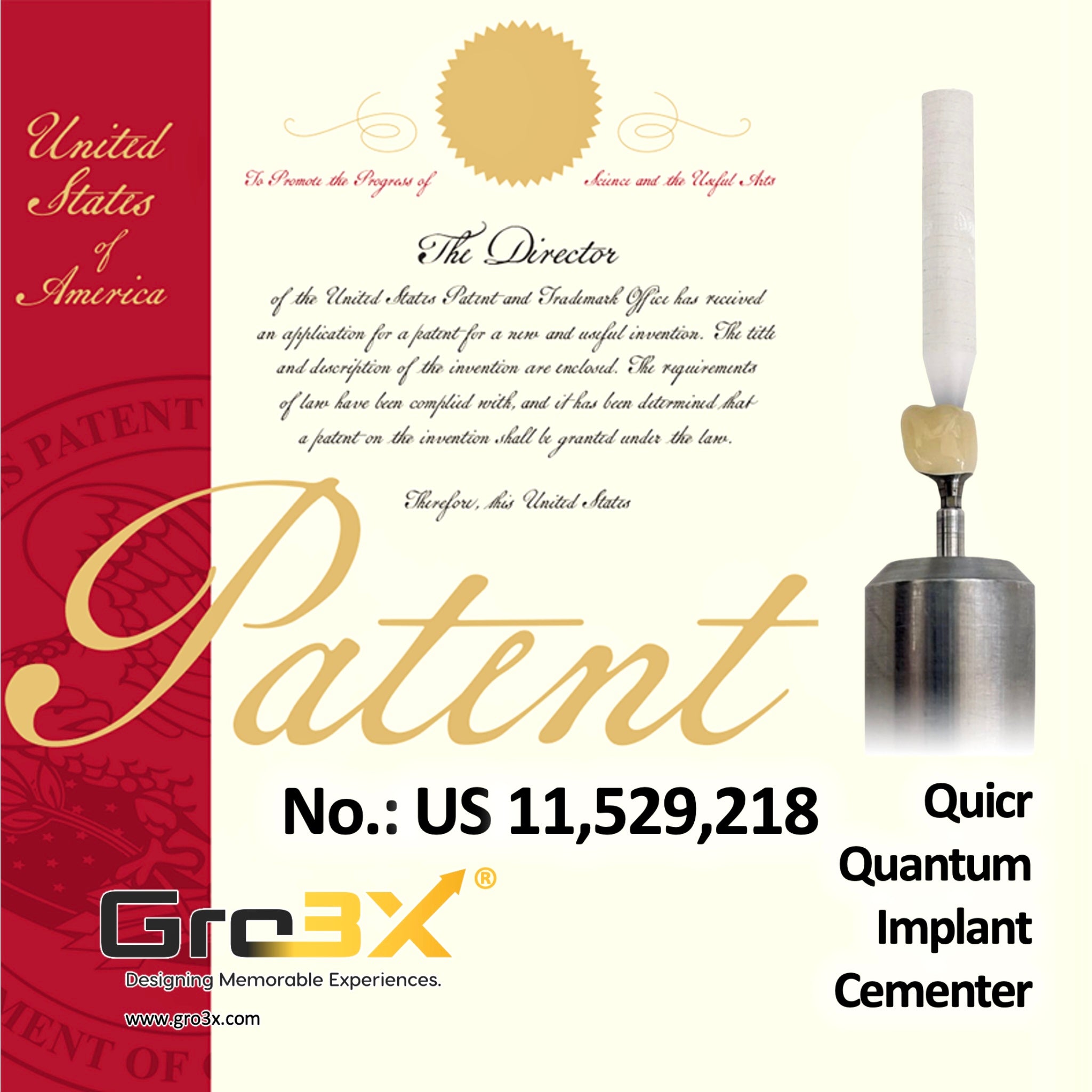 Quicr Implant Cementer - Gro3X